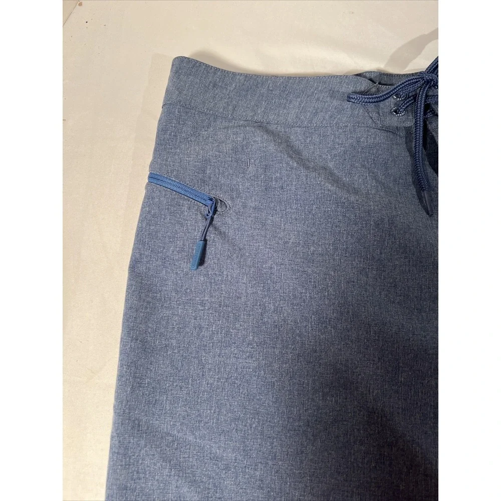 Vineyard Vines Heather Stretch Board Shorts Mens 35 swim trunks blue water